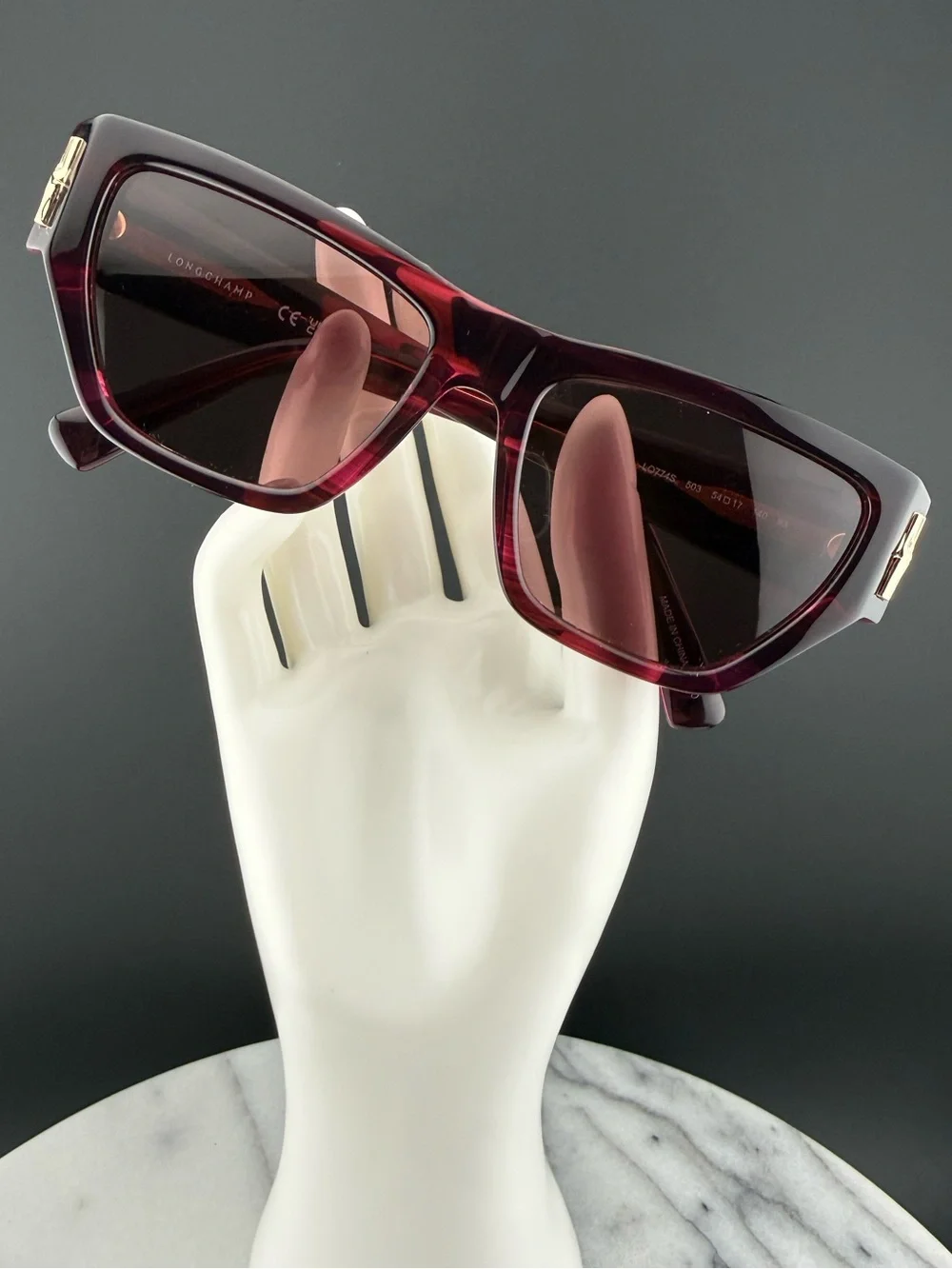 Longchamp LO774S 503 Burgundy Plum Sunglasses w/ Case & Cloth